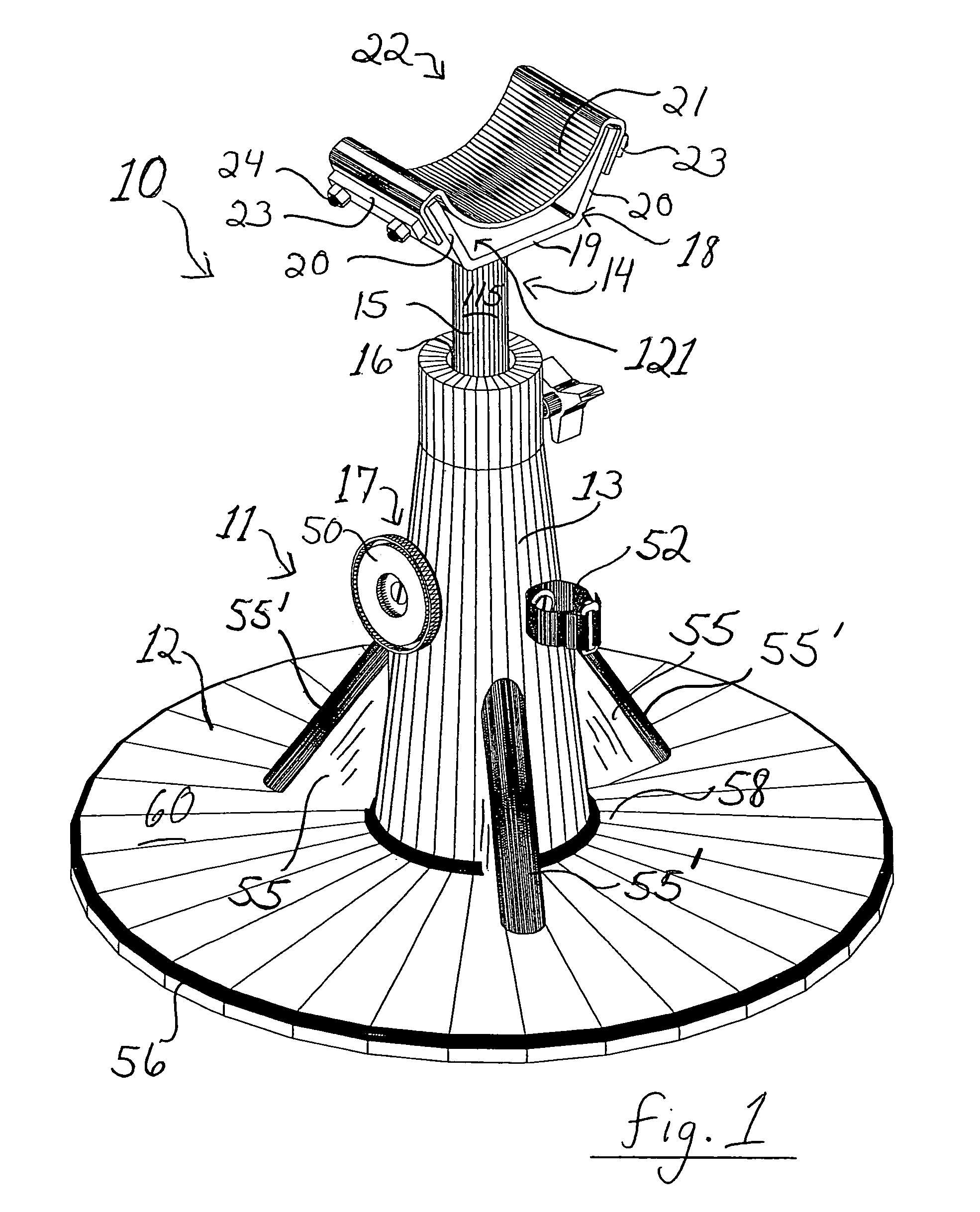 Upright stand