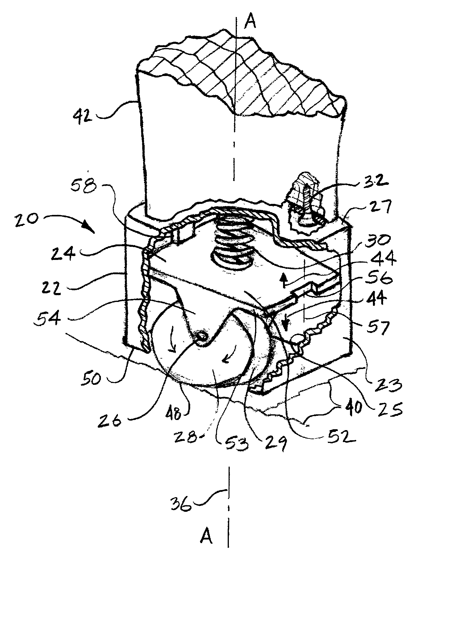 Retractable roller mechanism