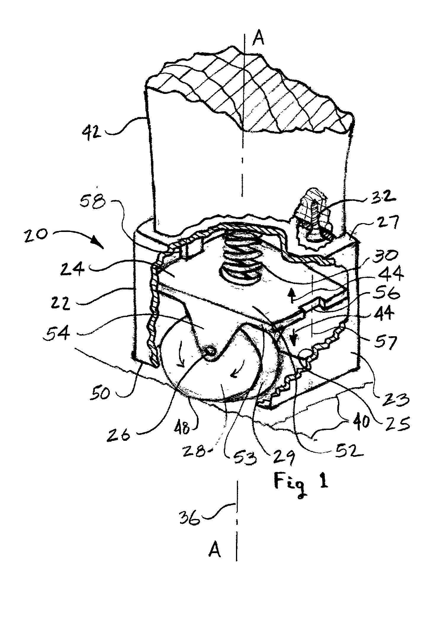 Retractable roller mechanism