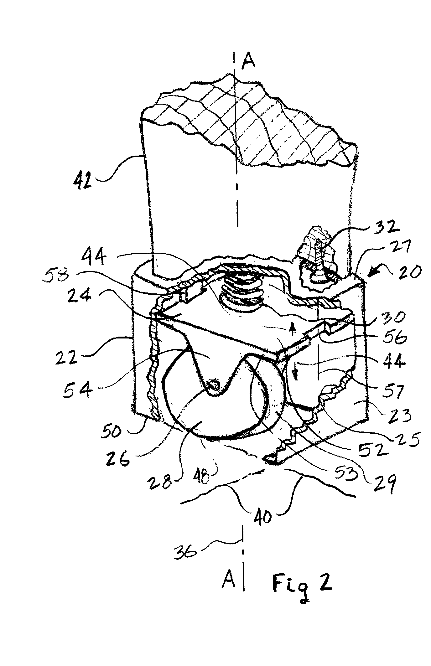 Retractable roller mechanism