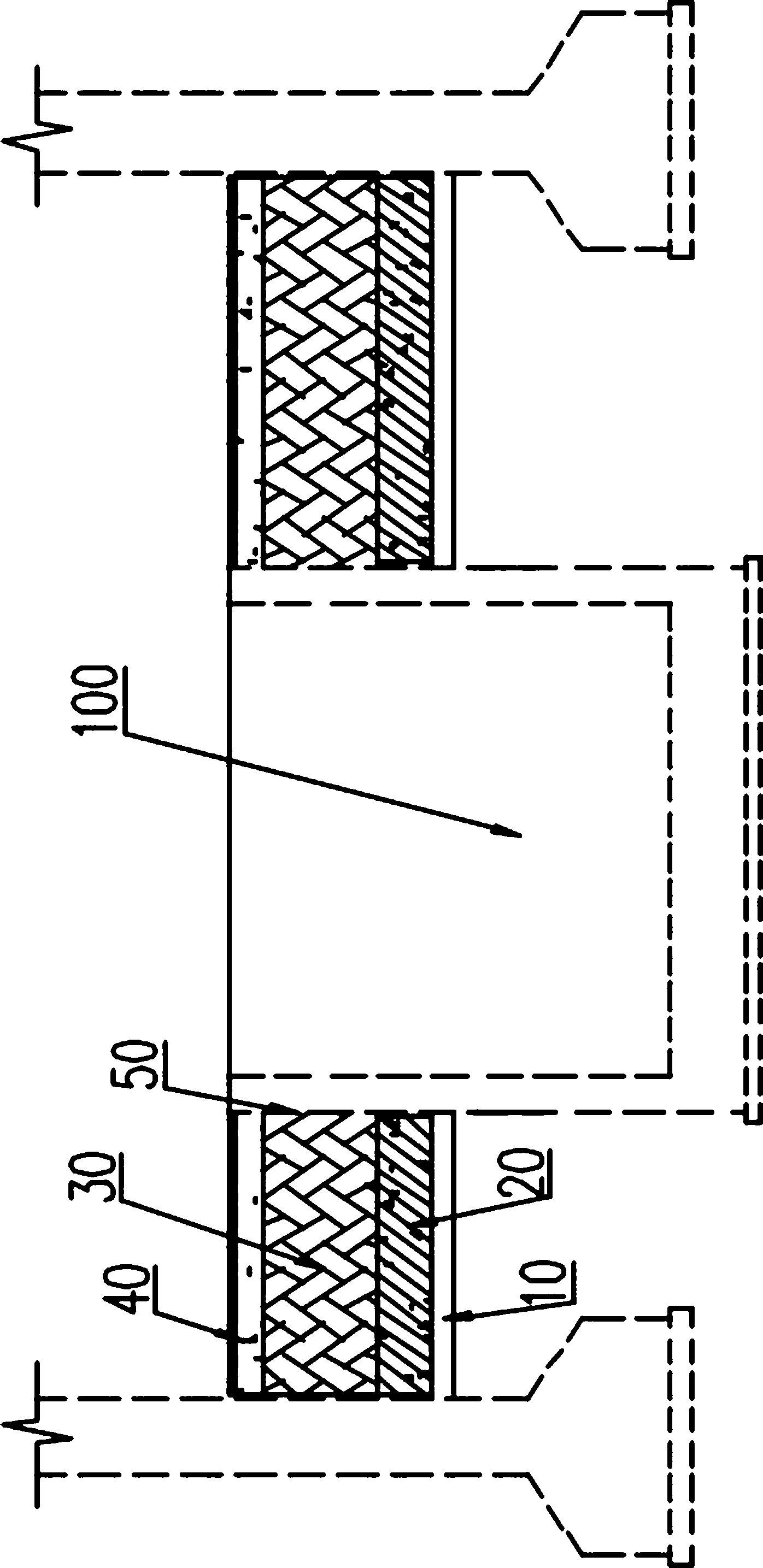 Structure of apparatus and buttress integrated foundation in steam turbine room