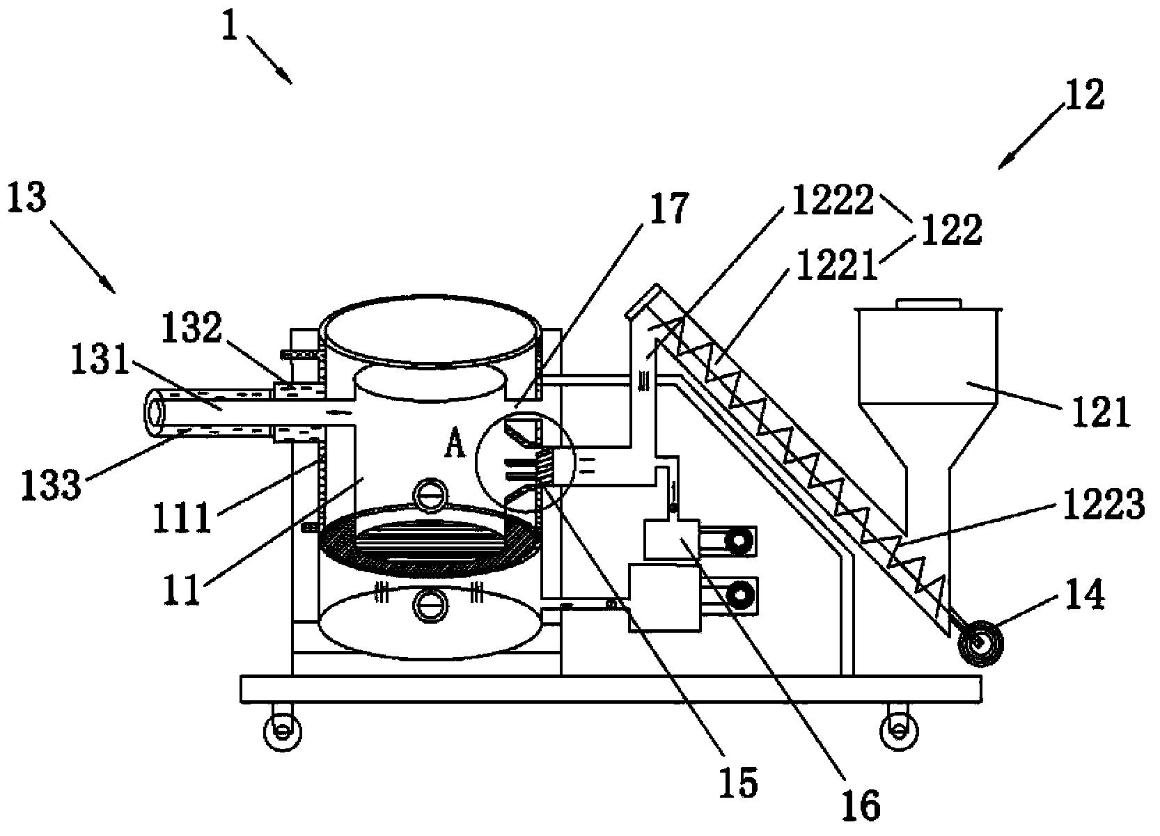 Biomass combustion machine