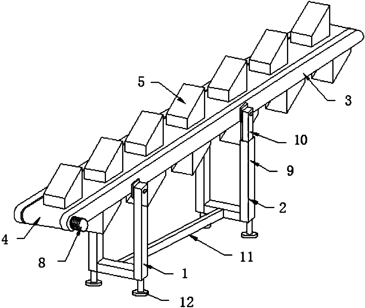 Environment-friendly improved feeding device for production of plastic woven bags