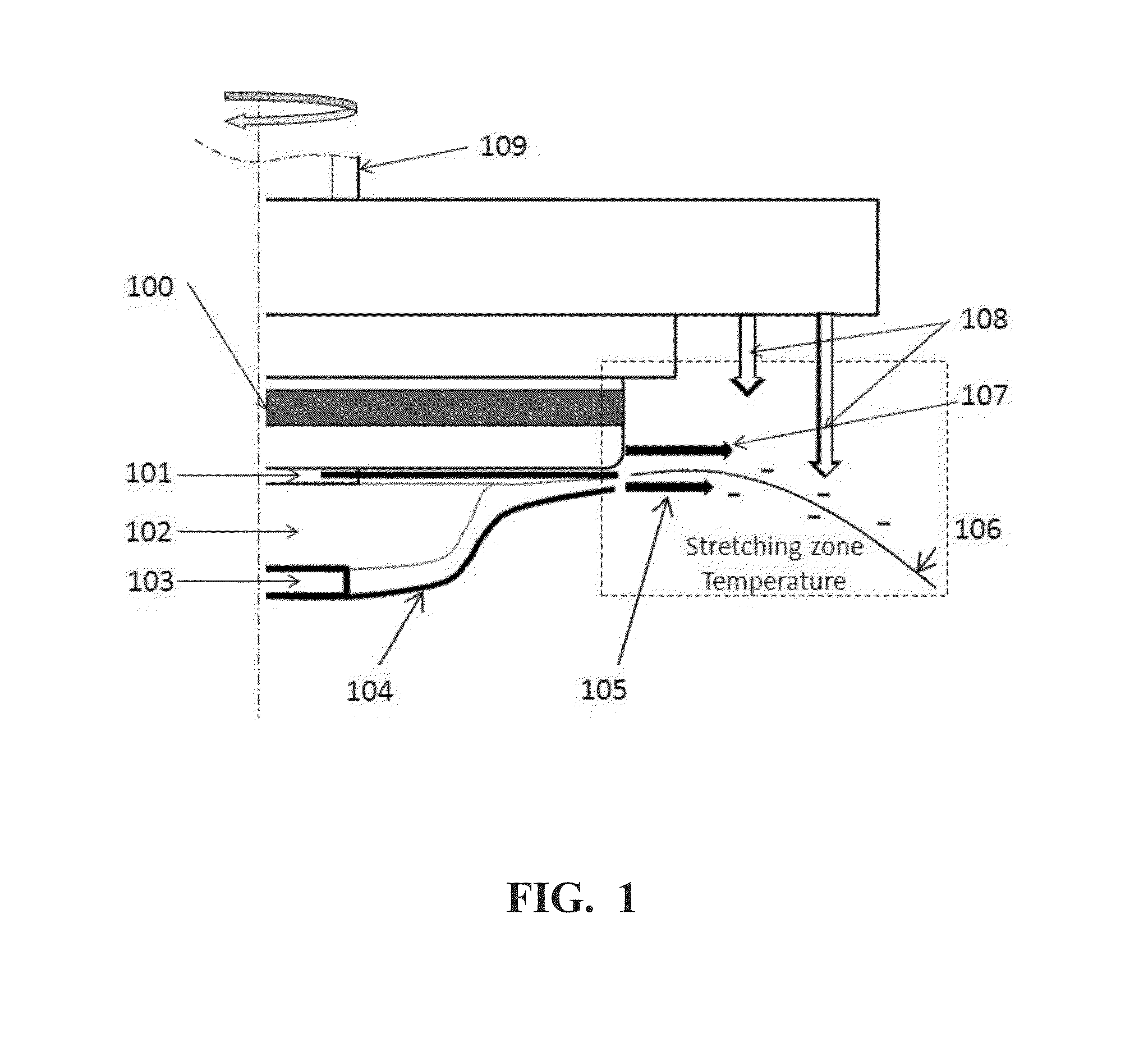 Apparatus for production of polymeric nanofibers