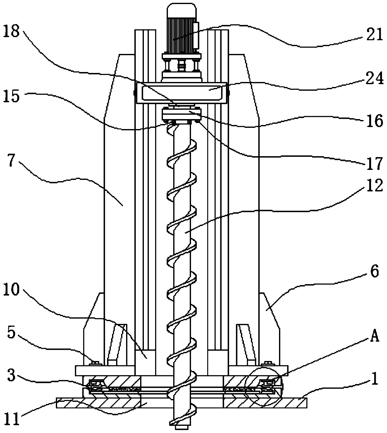 A shock-absorbing oil drilling machine with depth record