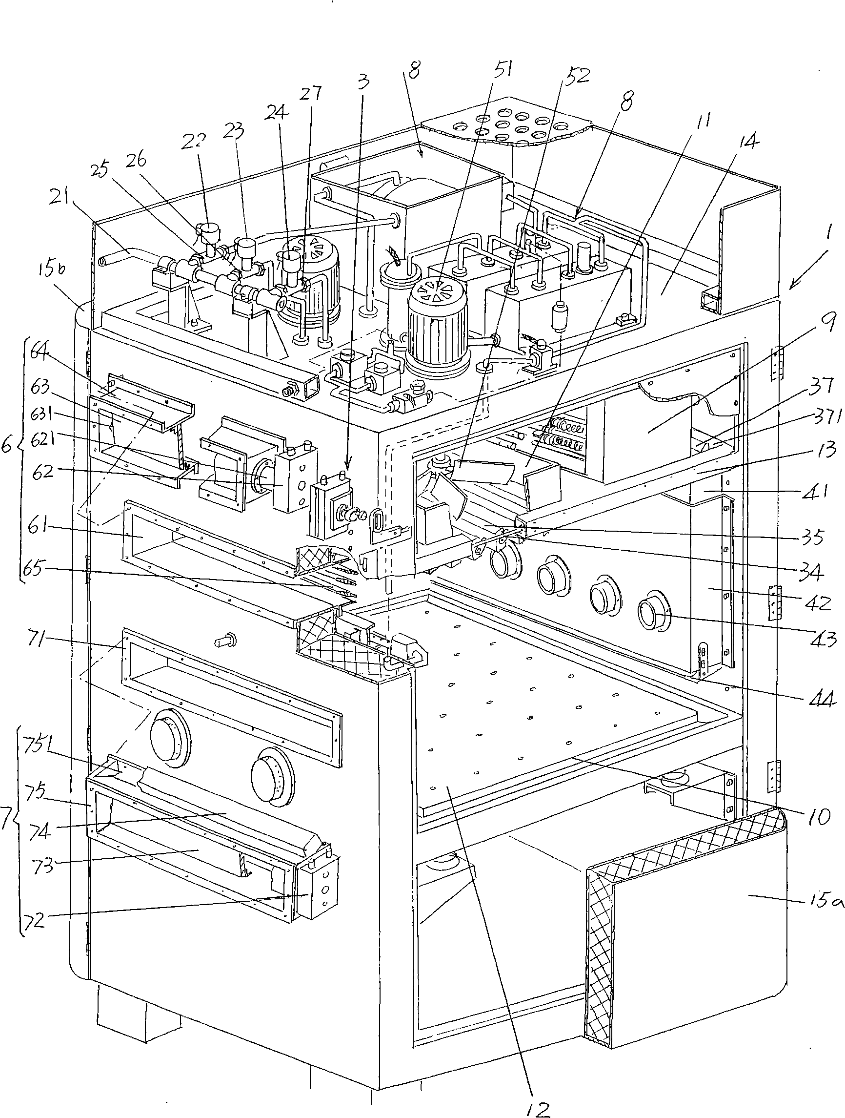 Cooling apparatus of environment tester