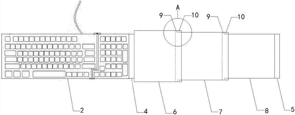 Multifunctional keyboard and mouse apparatus