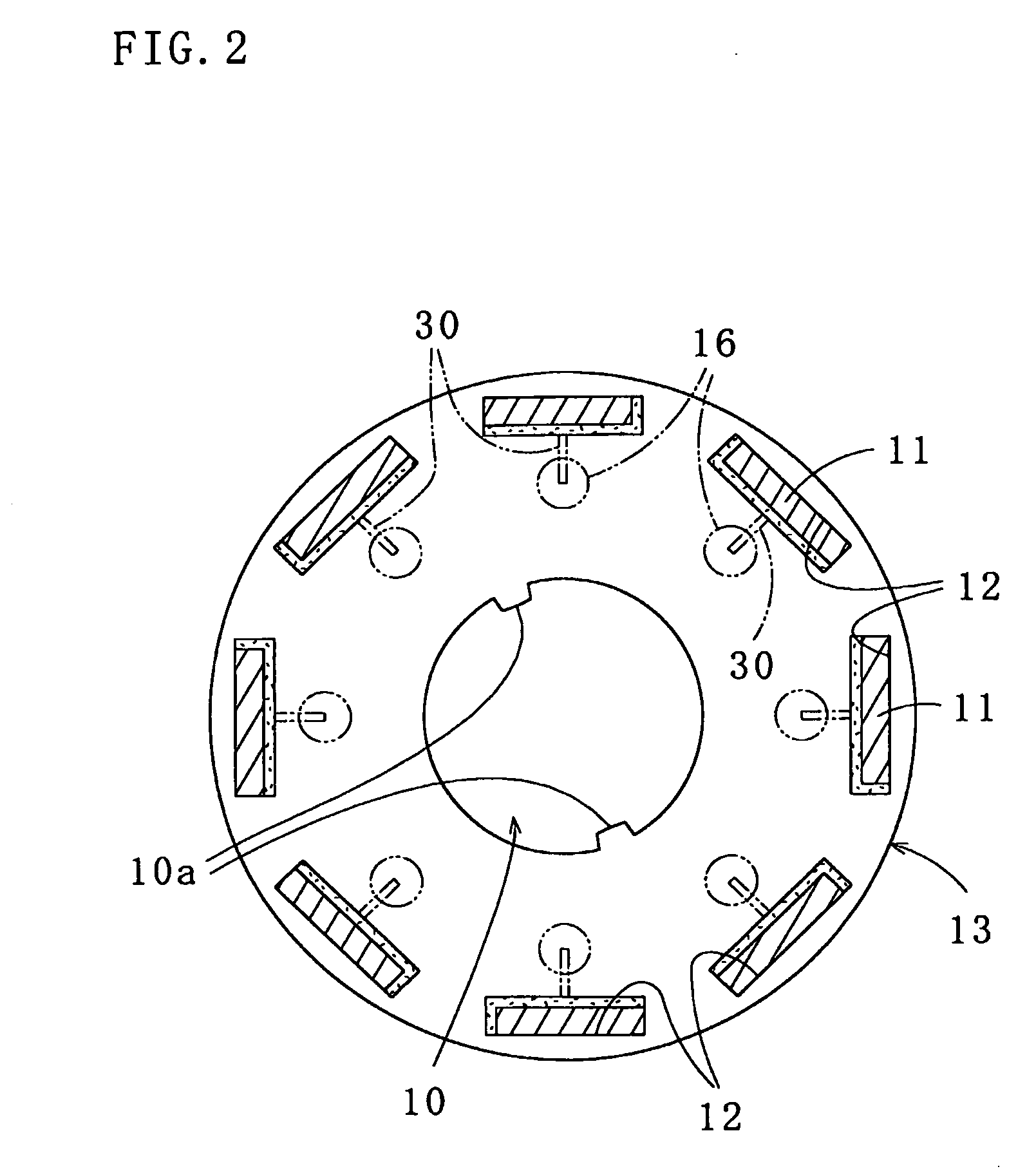Method of Resin Sealing Permanent Magnets in Laminated Rotor Core
