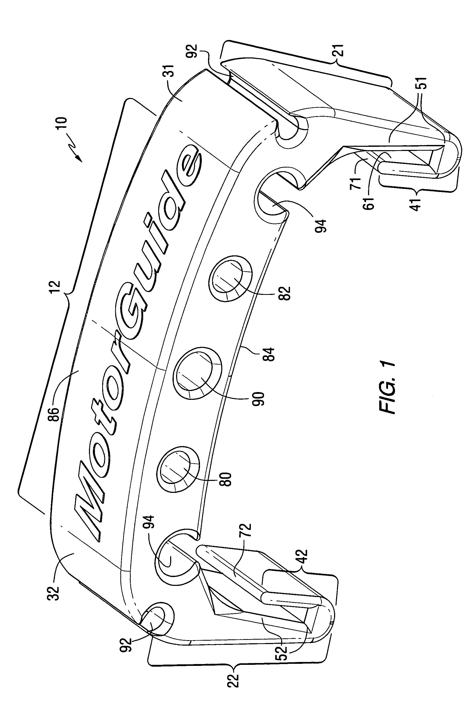 Support device for a trolling motor