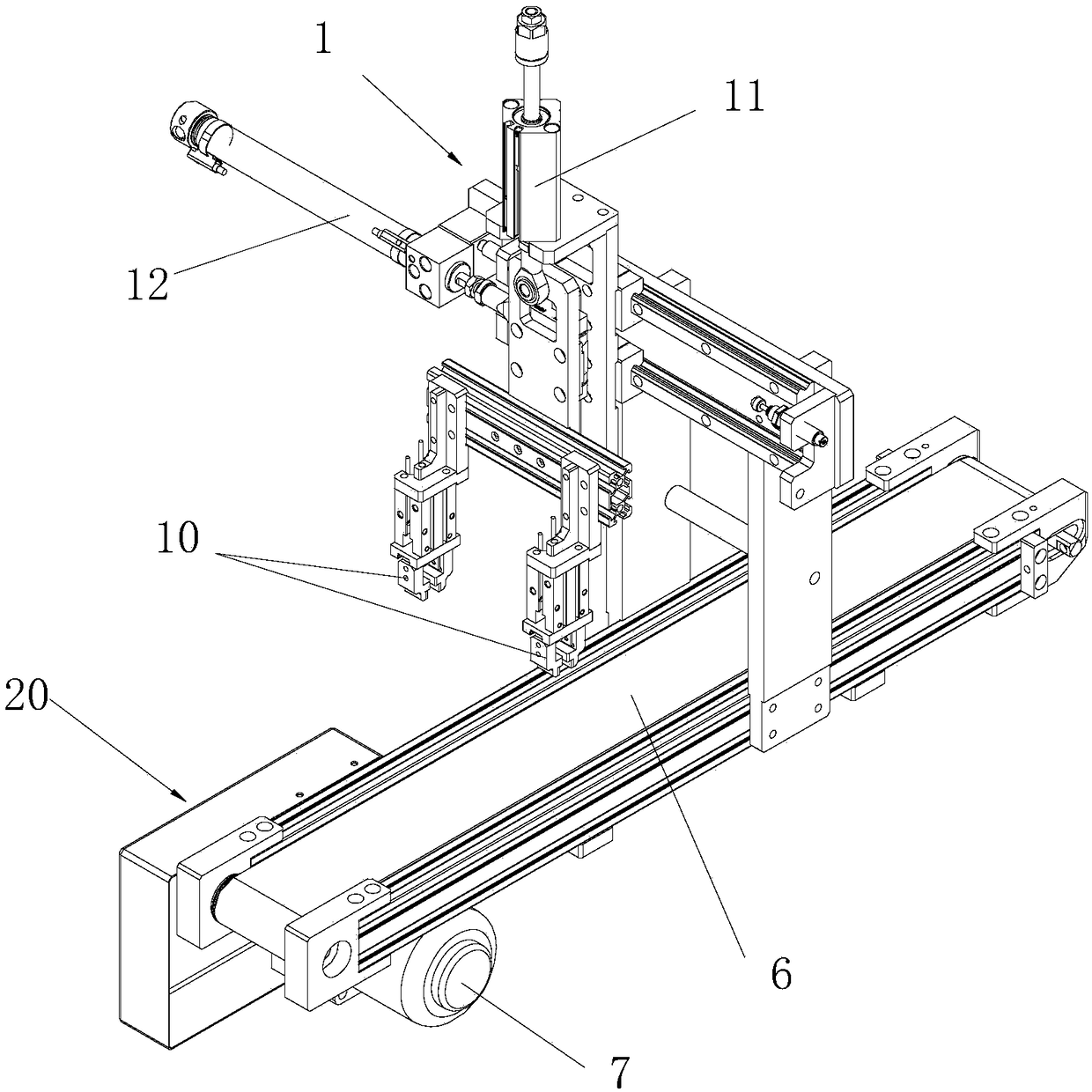 Jig circulation assembly line and jig backflow device