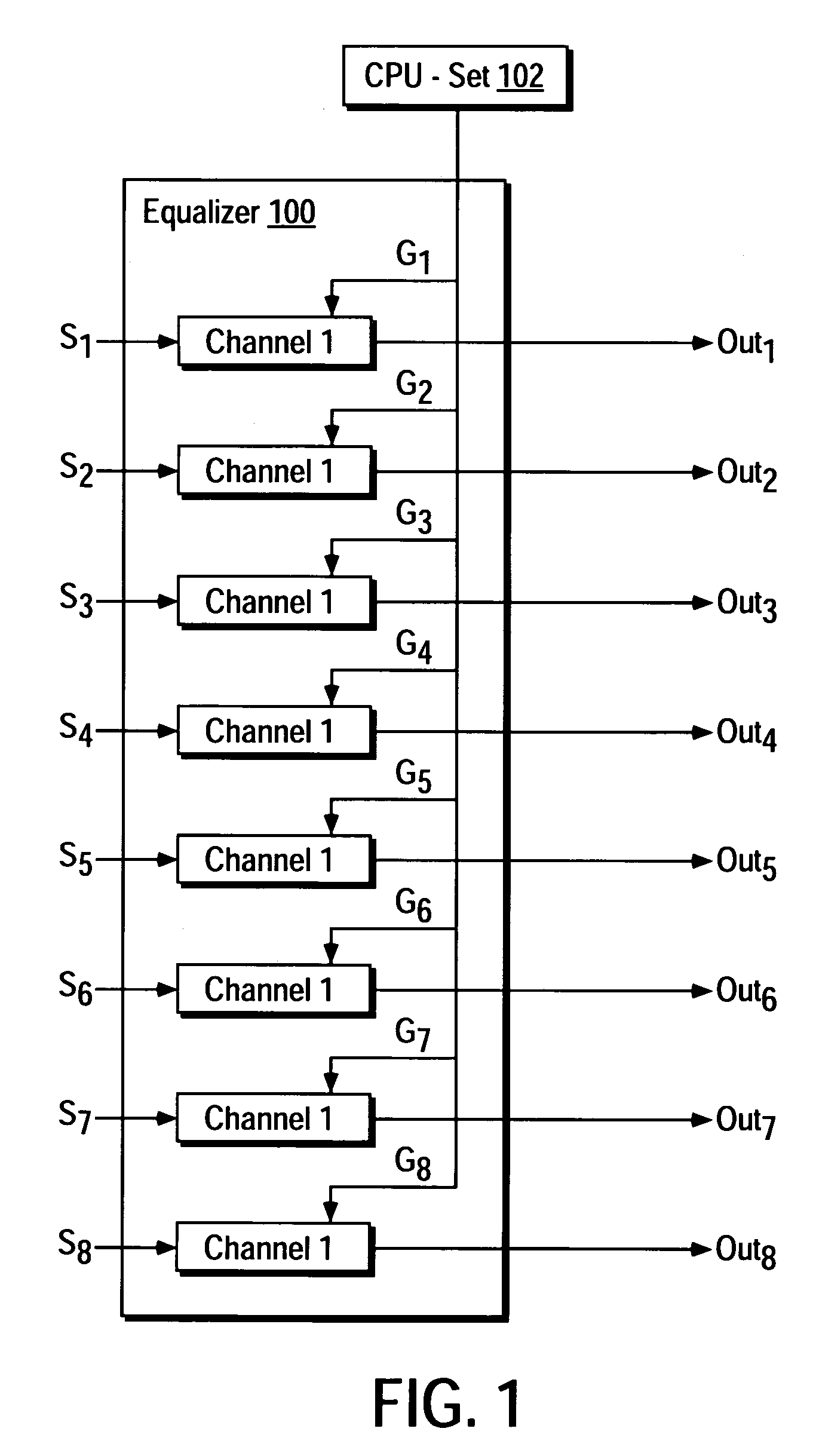 Frequency shaping stream signal processor