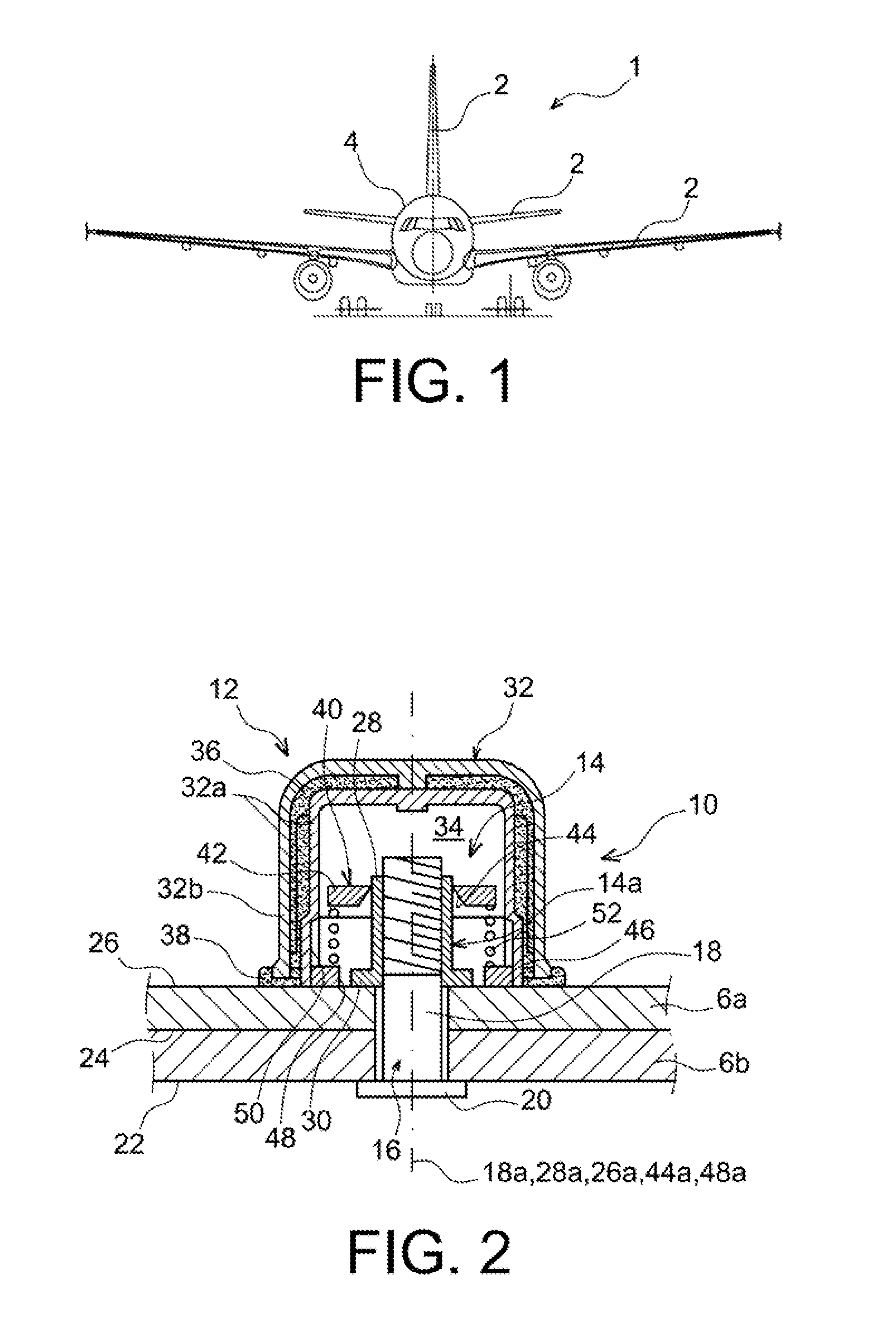 Guiding device which is intended to be interposed between a device for fixing components of an assembly, and a device for protecting the fixing device