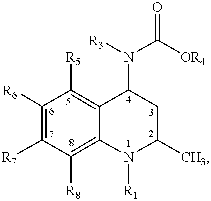4-carboxyamino-2-methyl-1,2,3,4,-tetrahydroquinolines