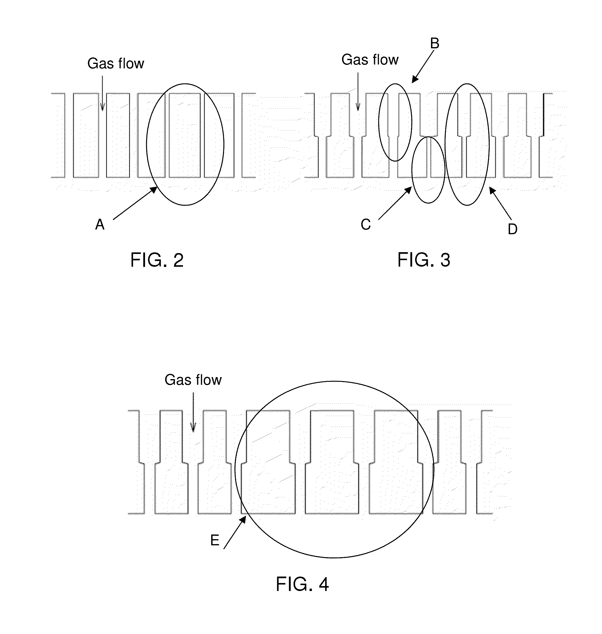Shower plate having different aperture dimensions and/or distributions