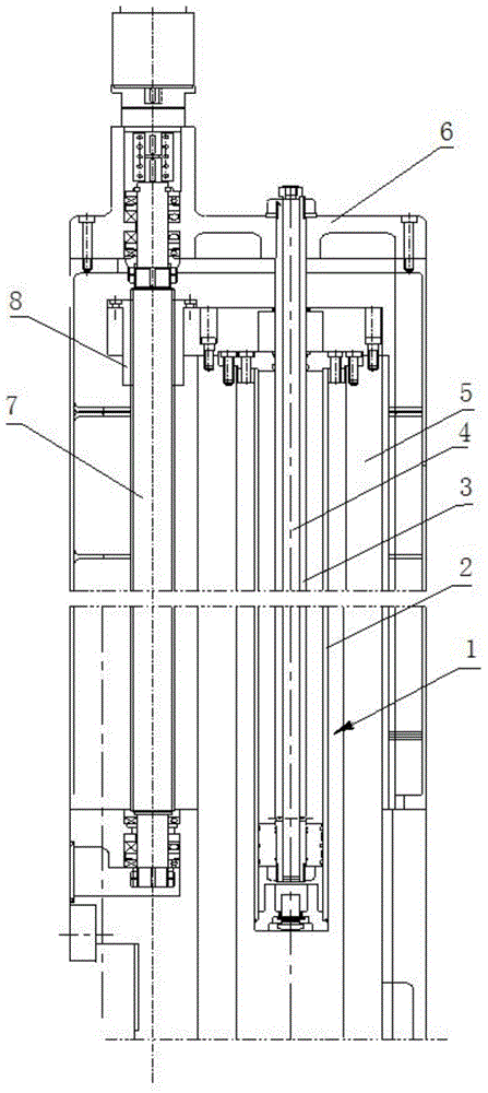 Square slide sleeper counter weight mechanism for upright lathe