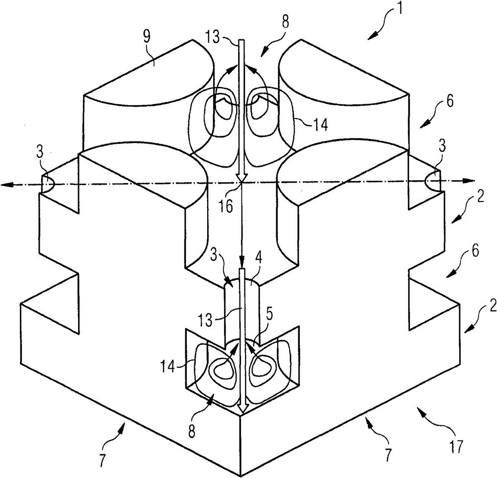 Multi-impact composite structure for cooling walls