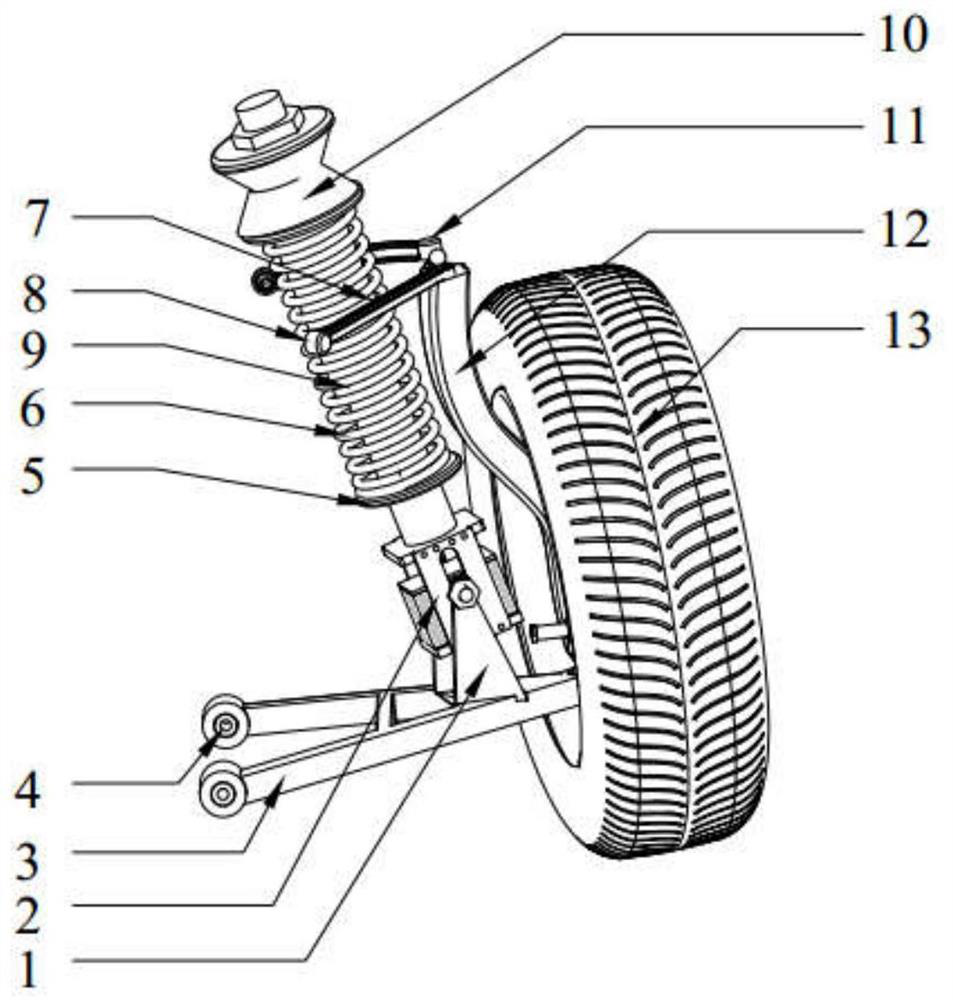 An active suspension using rubber springs