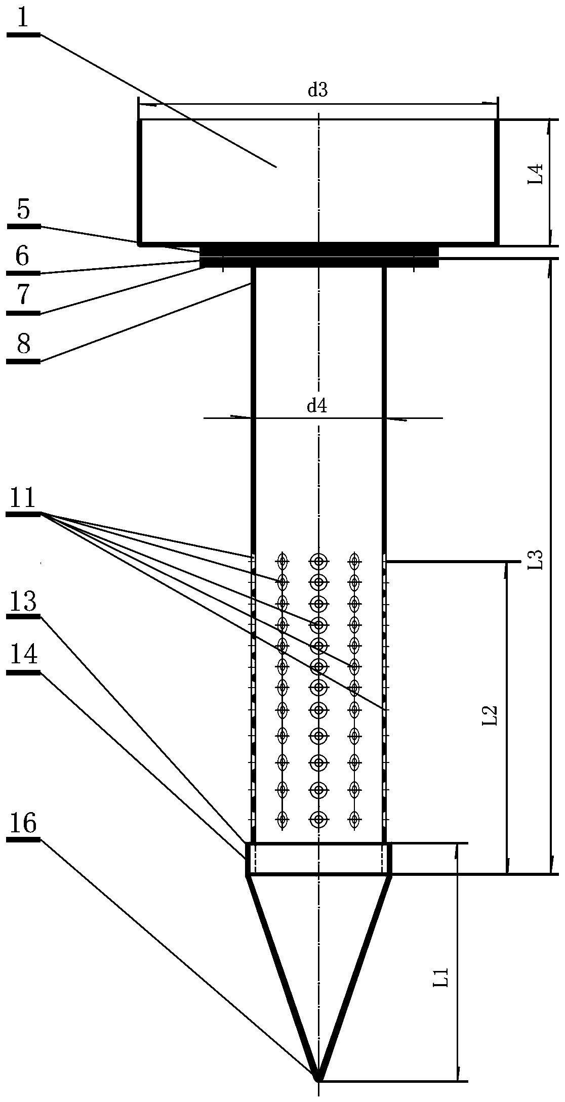 Preparation method of the combined lake silt desert water storage and suction device