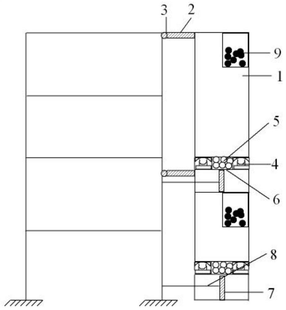 A pendulous external elevator shaft system with multi-level frequency modulation function