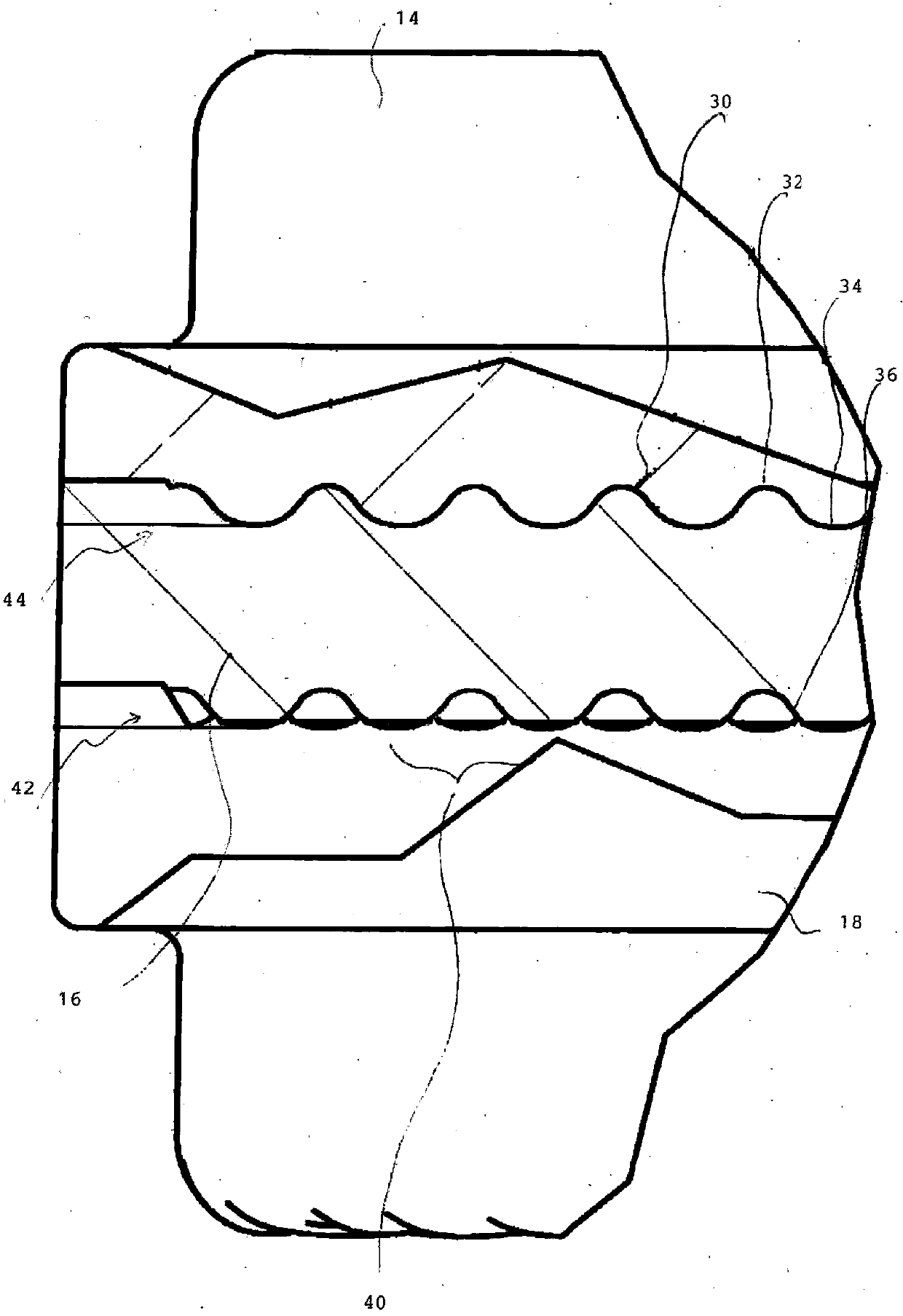 Dental multicolour grinding block