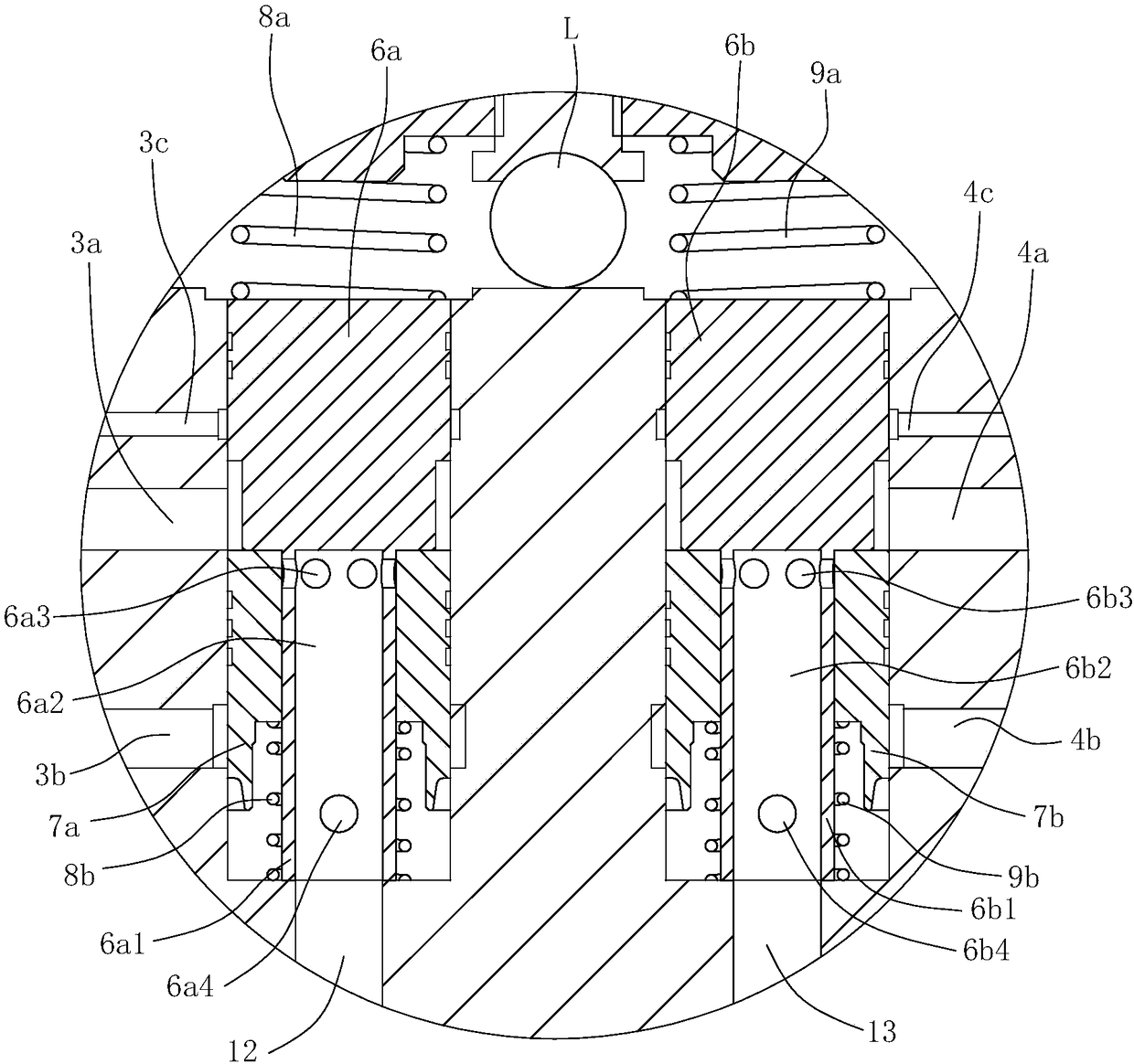 Compact electromagnetic proportion valve