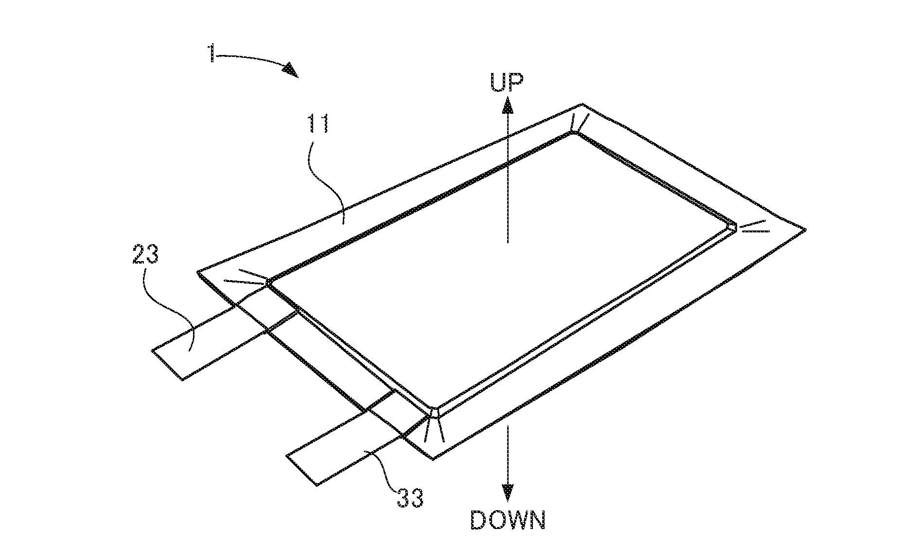 Laminated lithium primary battery