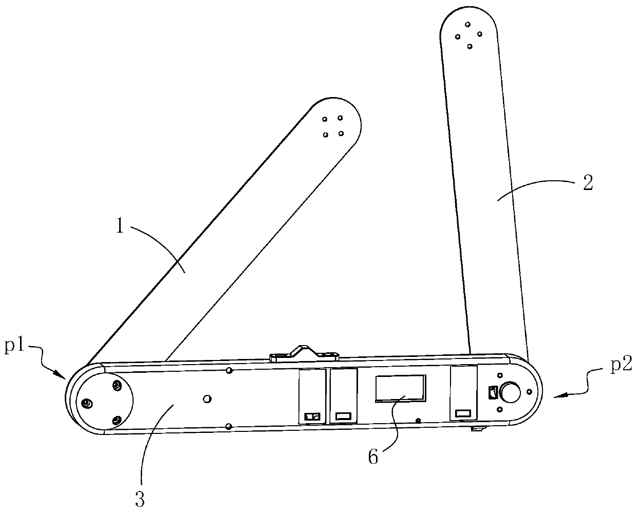 Standing tree chest diameter measurement method and device