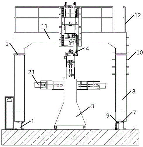 Robot automatic welding workstation for large tank and welding method using robot automatic welding workstation for large tank