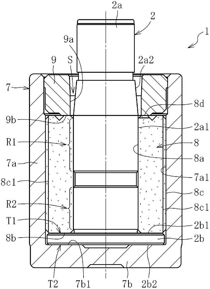 Sintered bearing, fluid dynamic bearing device and motor comprising same, and sintered bearing manufacturing method