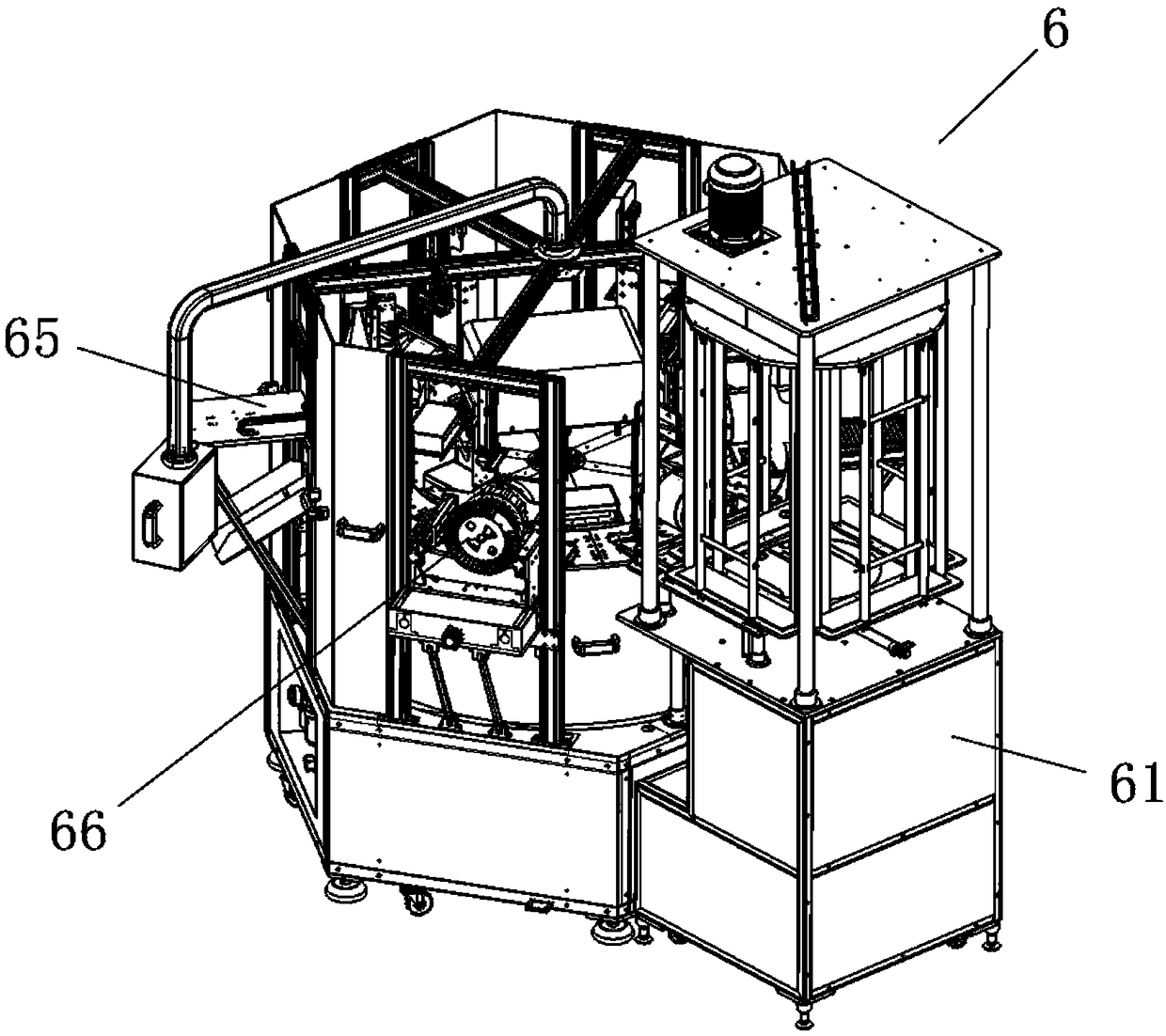 Optical fiber disc production line