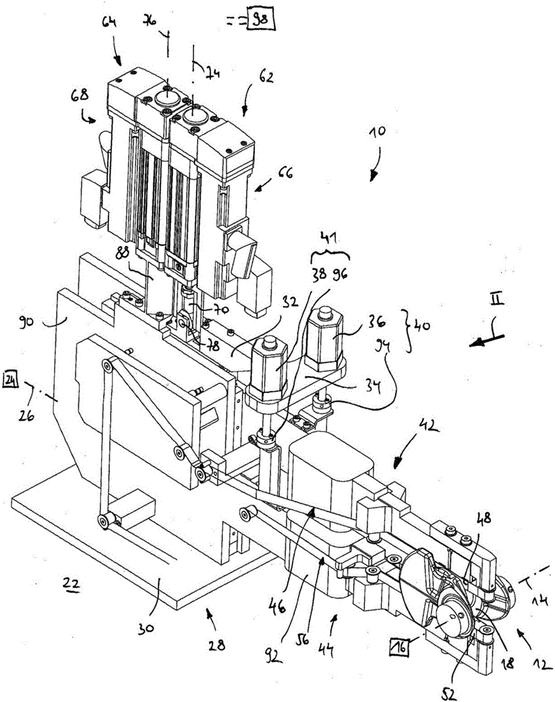 Finishing device and method for machining shaft axial bearings