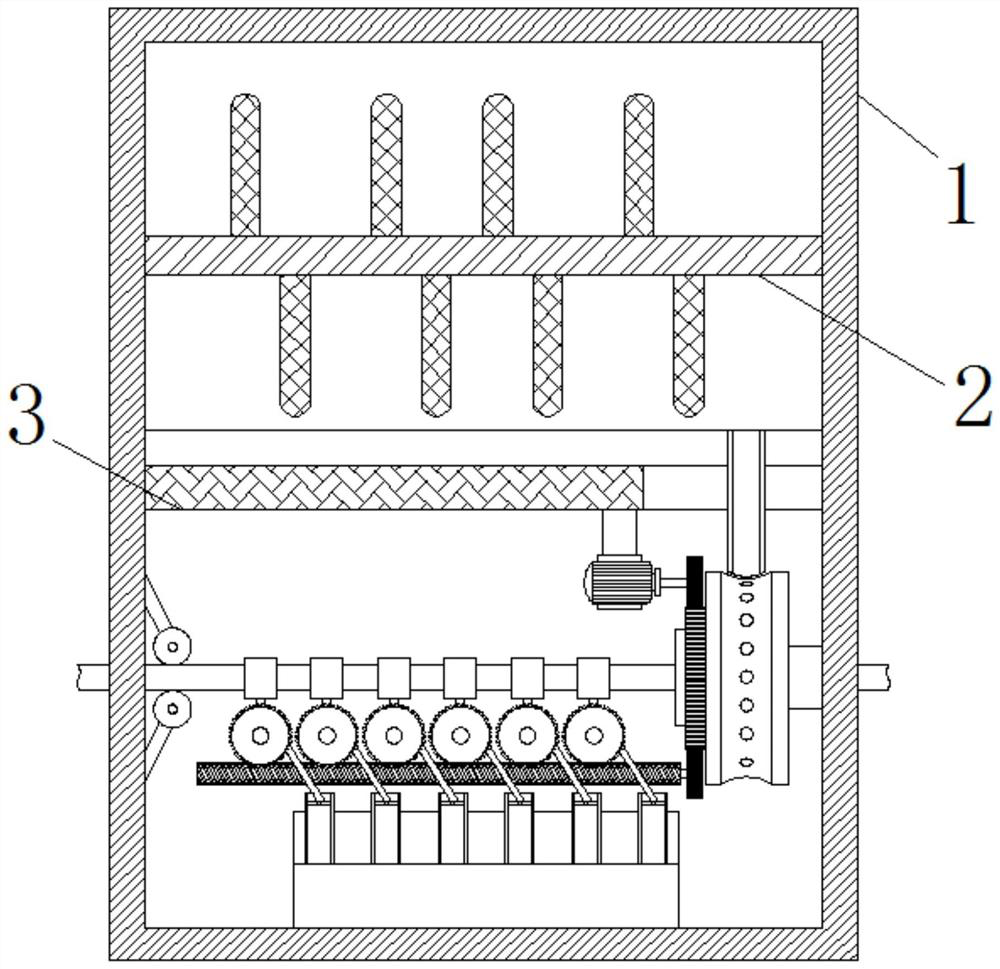 Electric wire and cable asphalt coating device capable of rapidly and economically coating