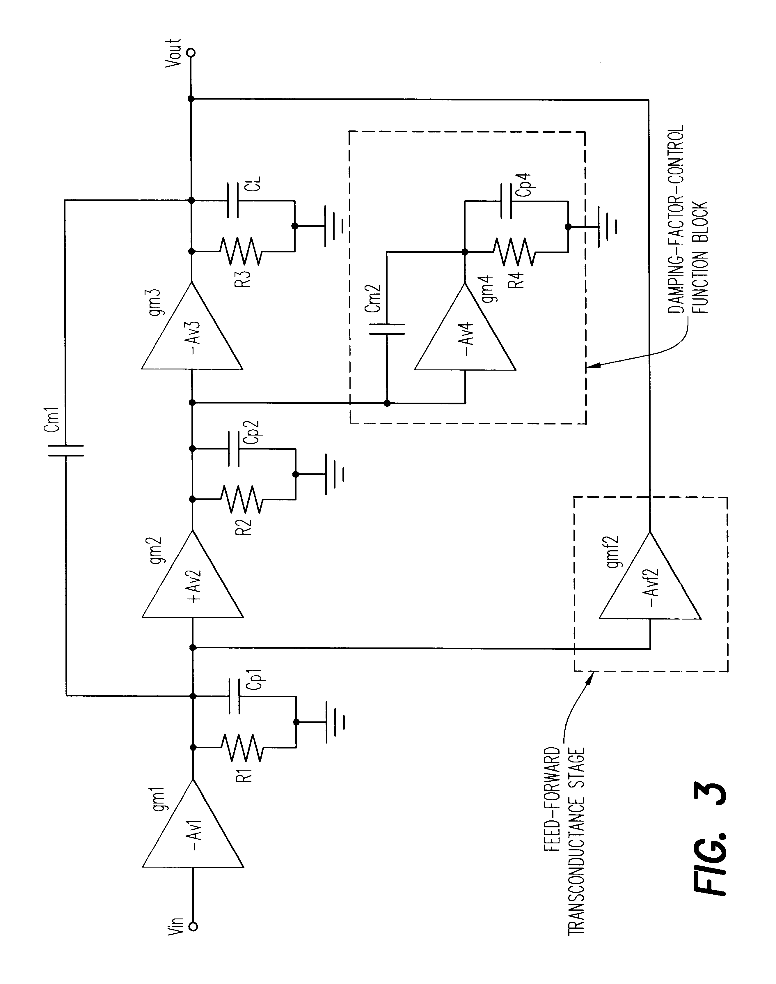Frequency compensation techniques for low-power multistage amplifiers
