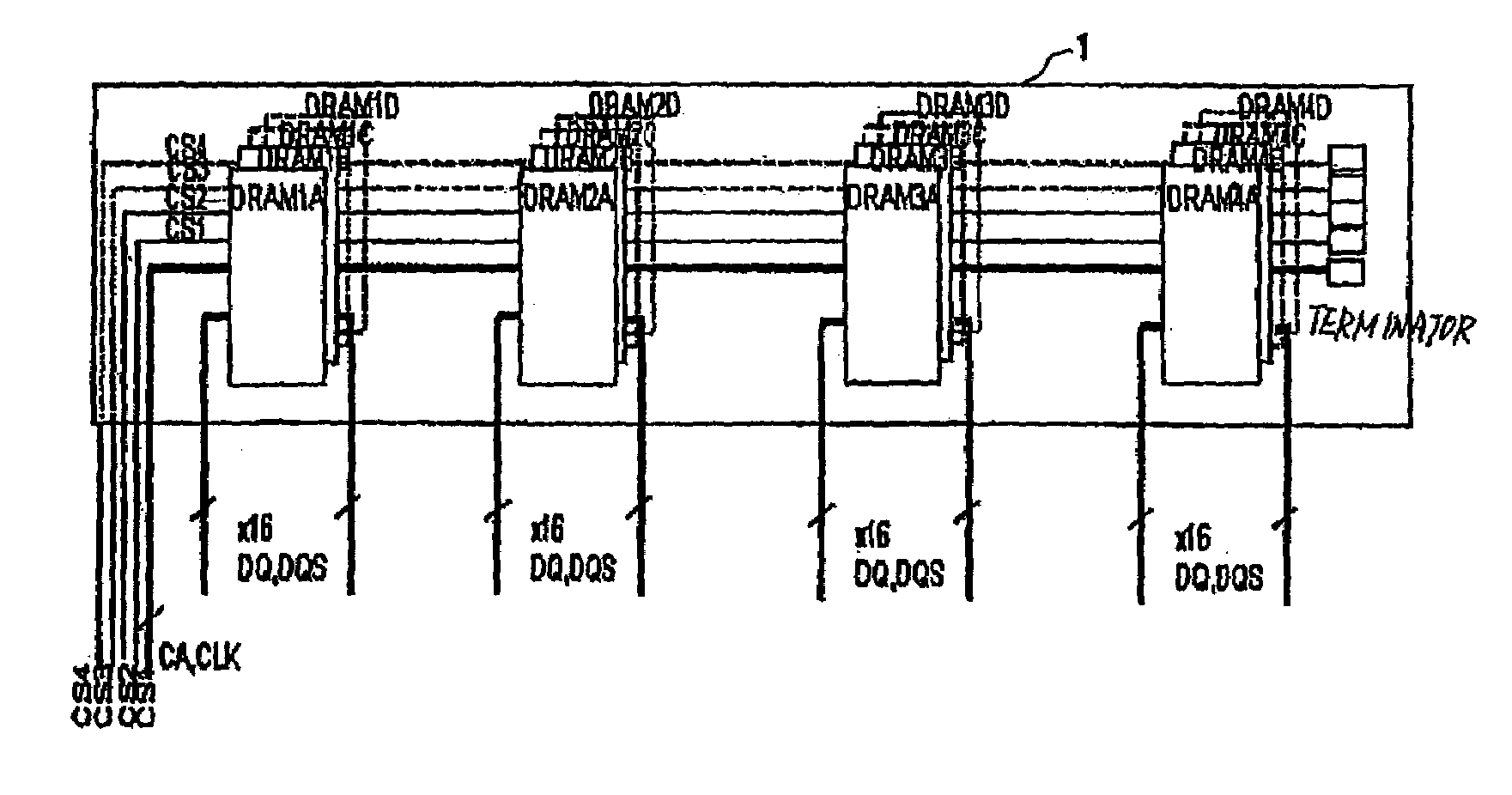 Stacked memory, memory module and memory system