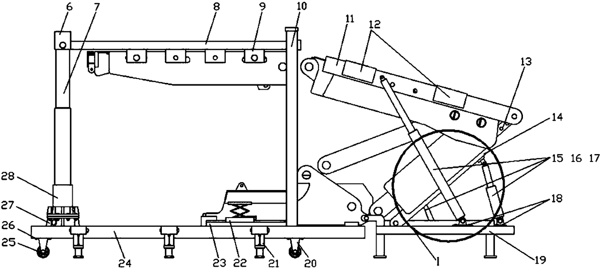 A hydraulic support installation mechanism and its application