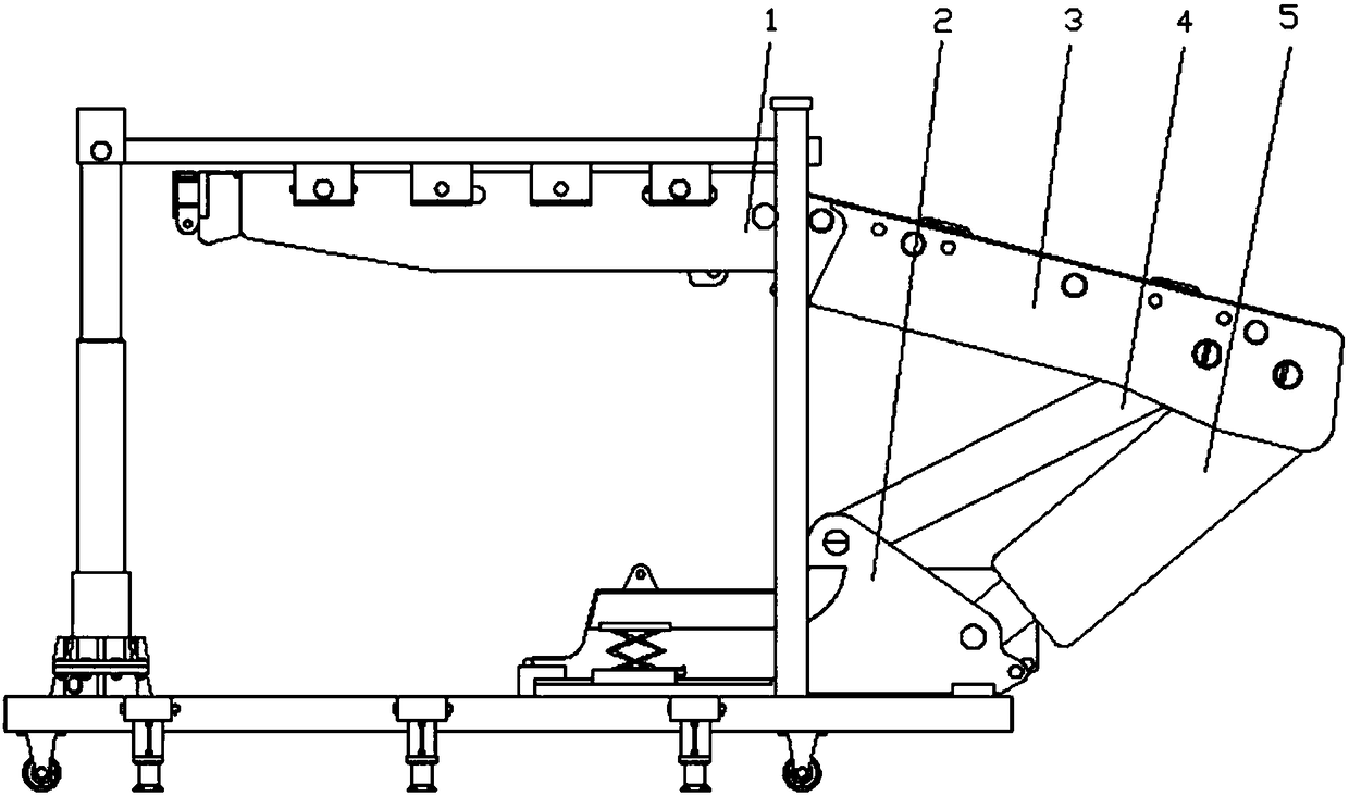 A hydraulic support installation mechanism and its application