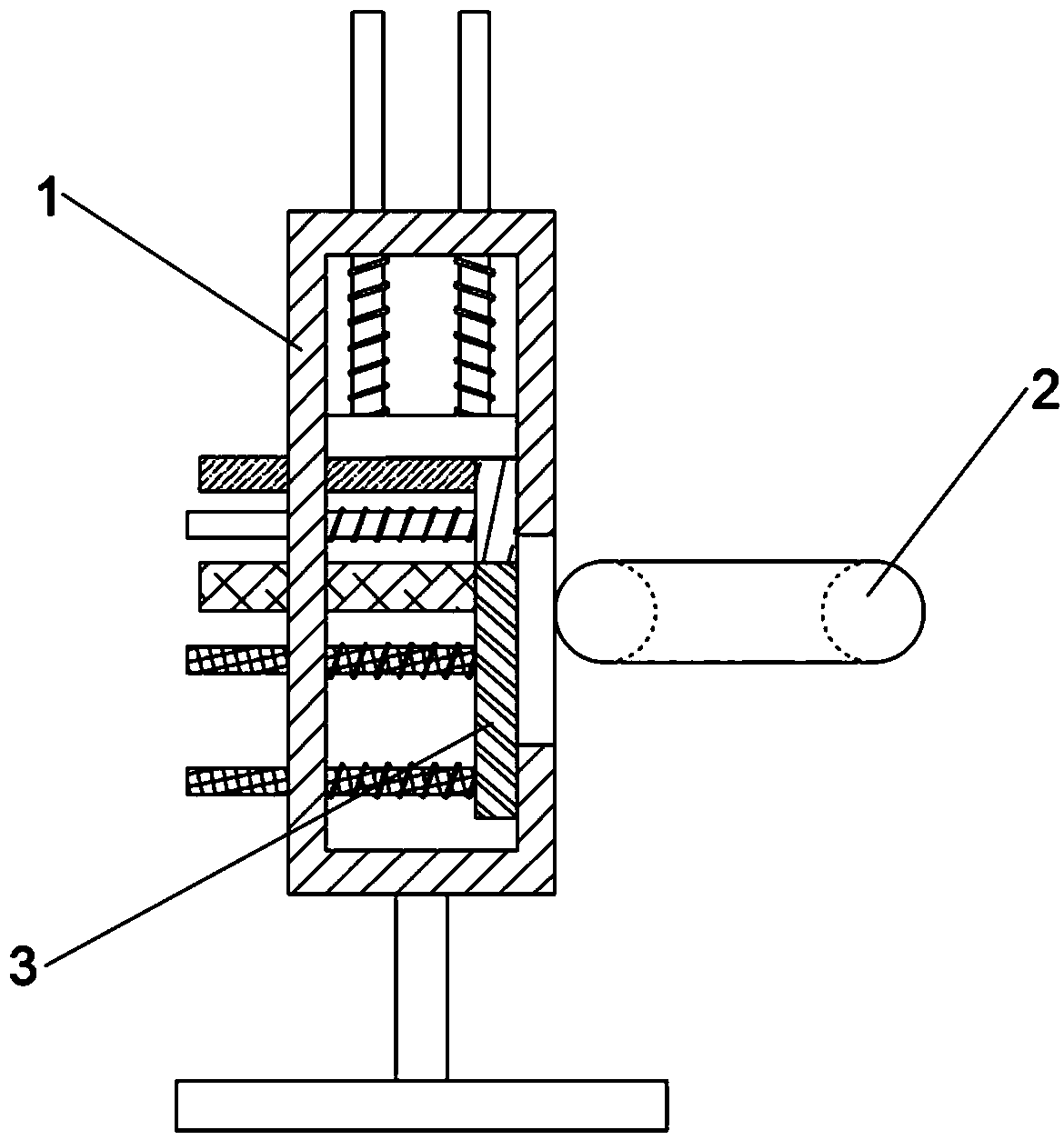 Electric power temporary grounding device