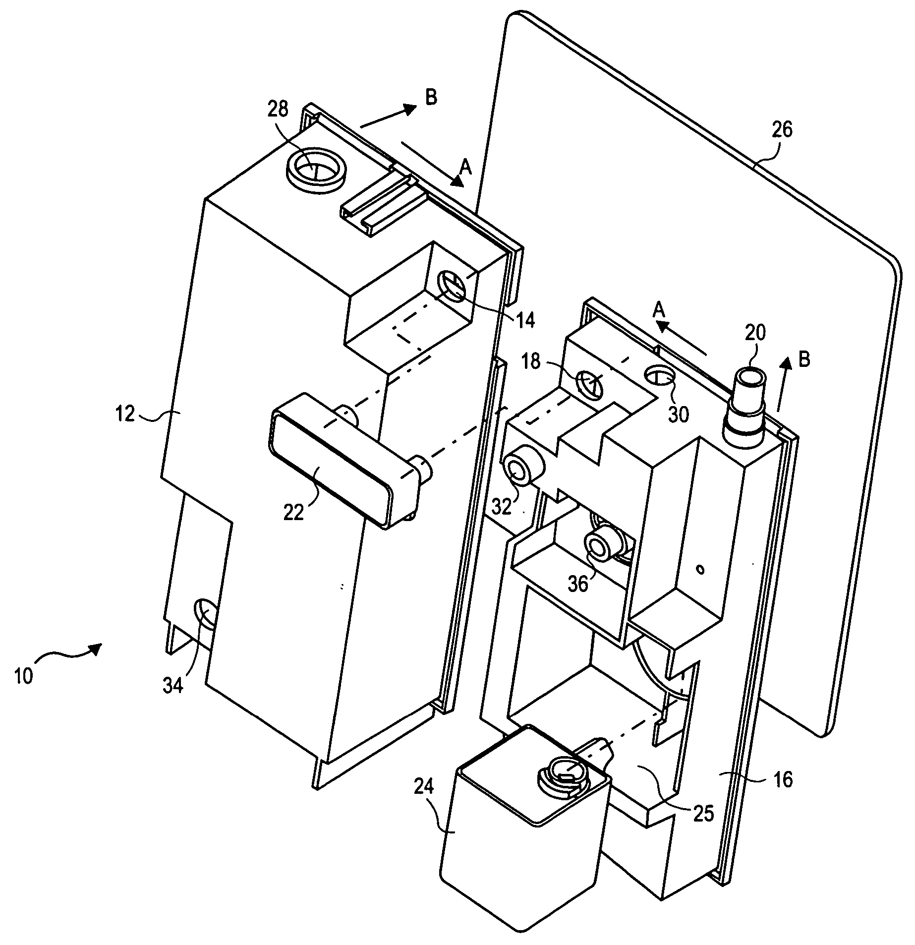 Pressure gauge for chest drainage unit