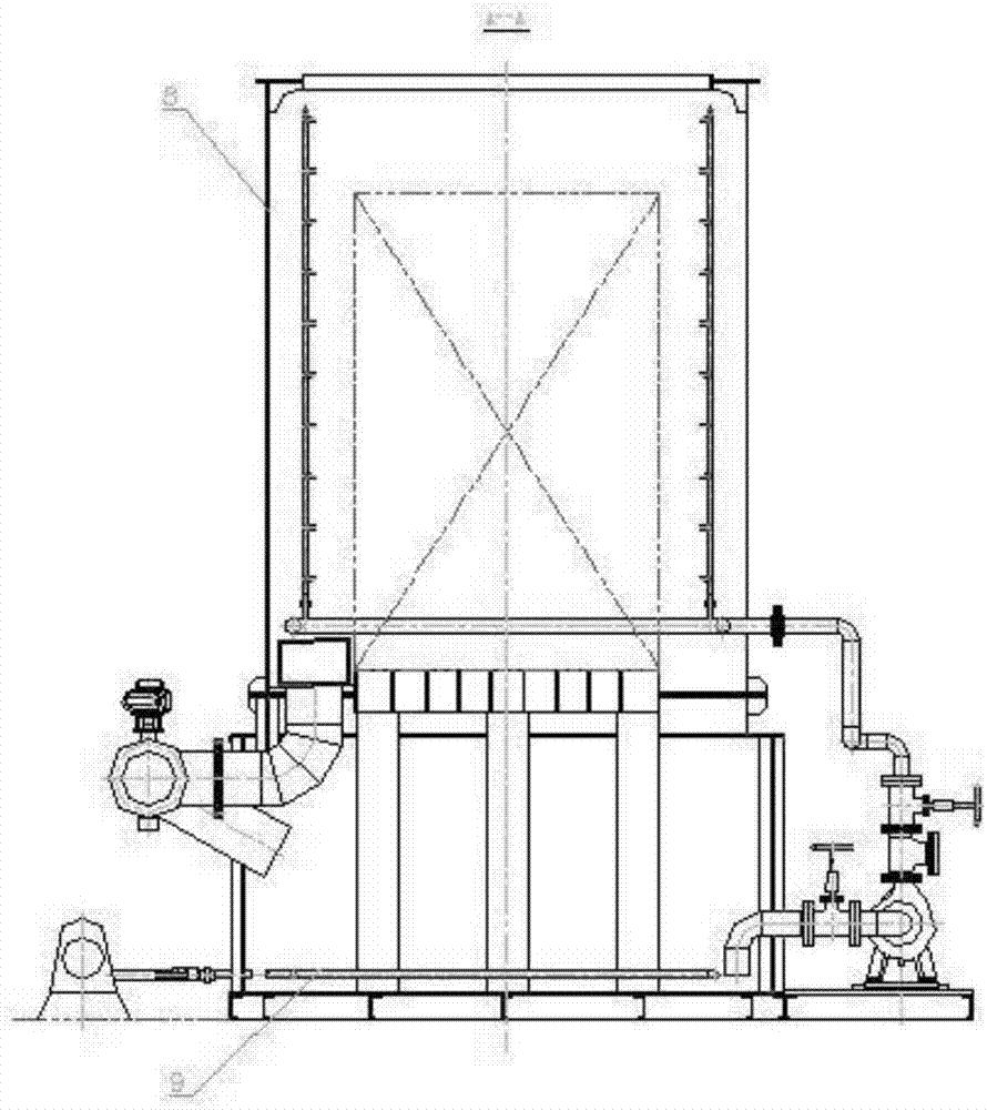 Double-liquid-well-type cleaning machine with air floatation separation device
