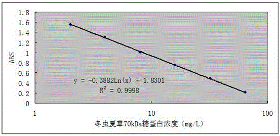 A kind of Cordyceps sinensis enzyme-linked immunoassay kit and preparation method thereof