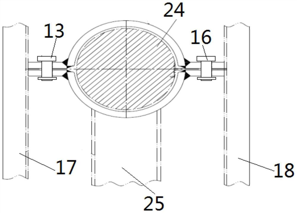 A propeller fixing device for ship launching