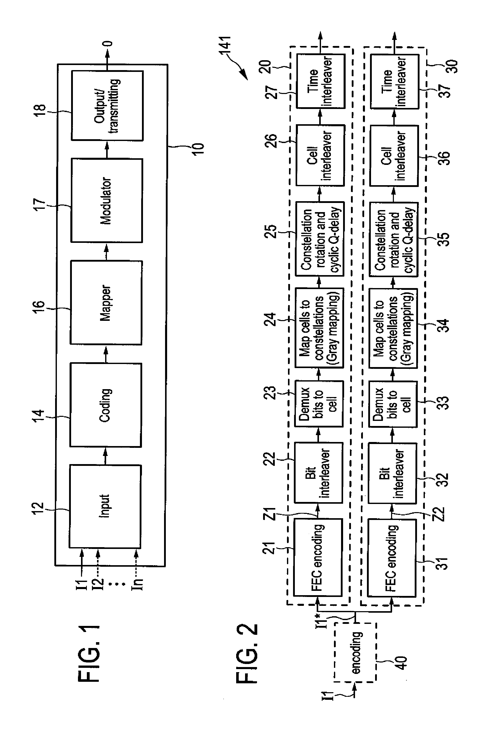 Transmitter and receiver for broadcasting data and providing incremental redundancy