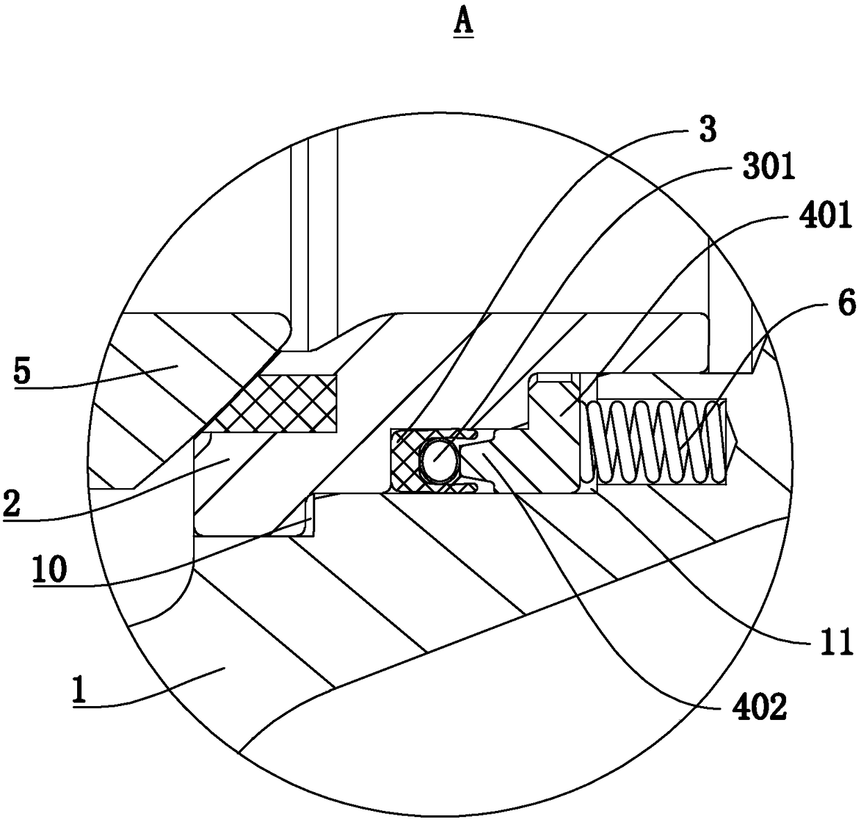 Valve seat sealing mechanism applicable to low temperature working conditions