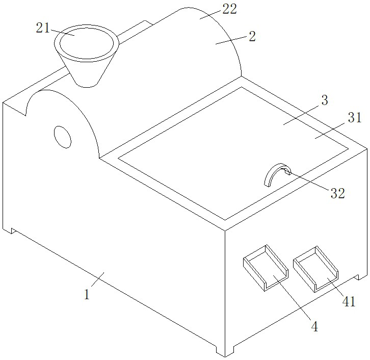 Corn threshing and screening device