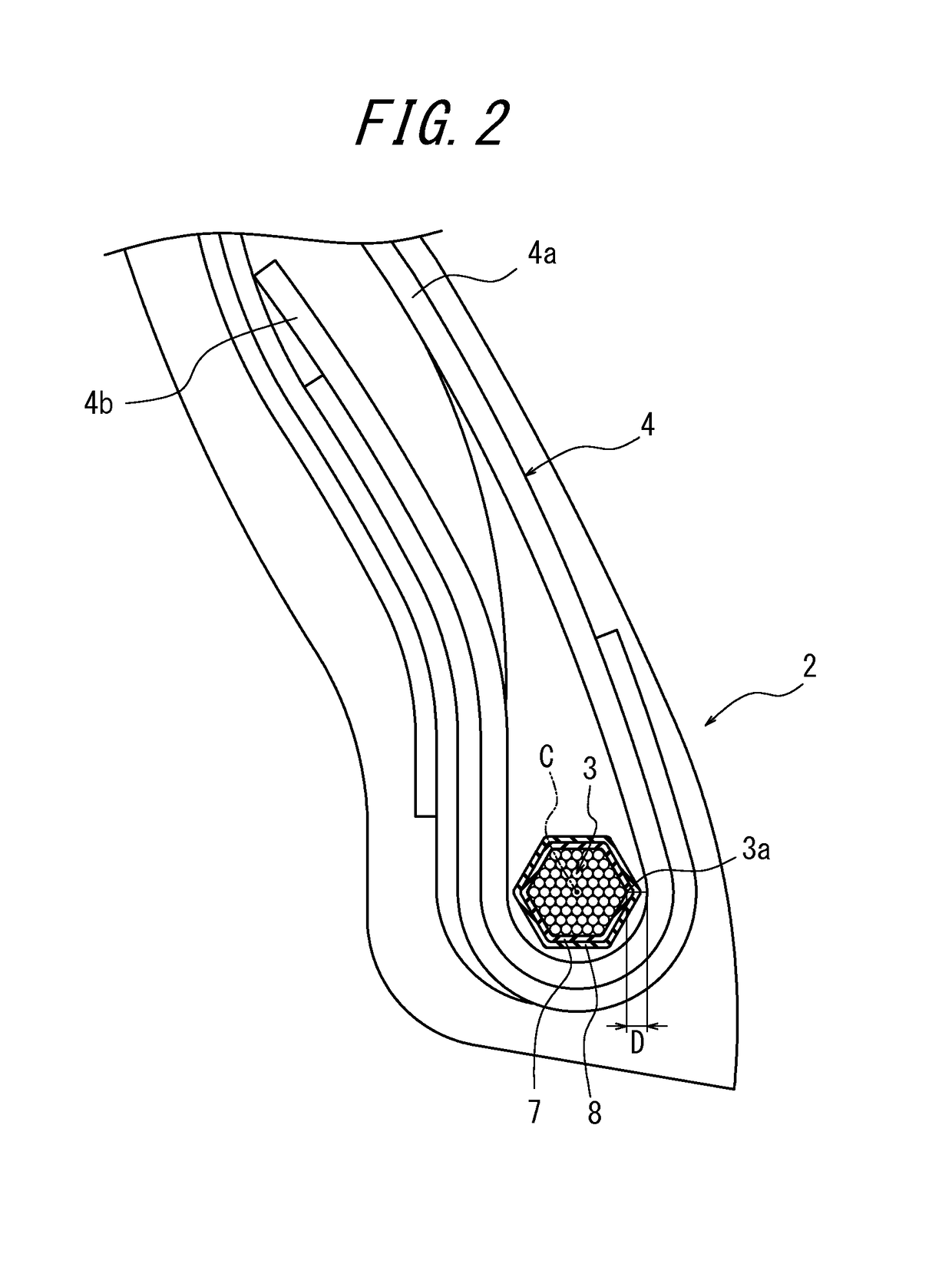 Pneumatic tire with specified bead core and method for manufacturing the same