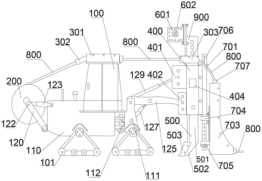 An automatic cable-burying vibrating plow