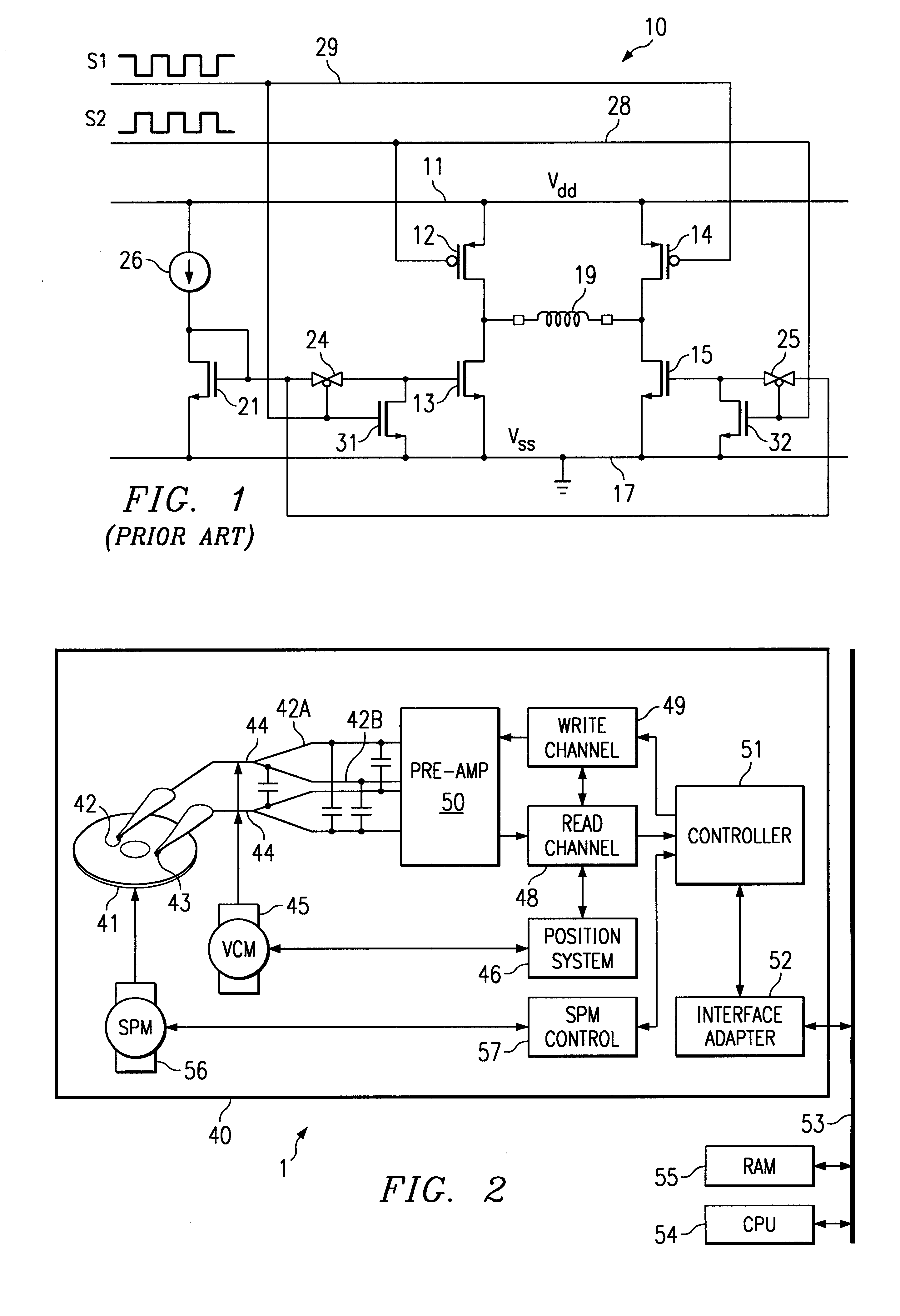 Write head driver circuit and method for writing to a memory disk