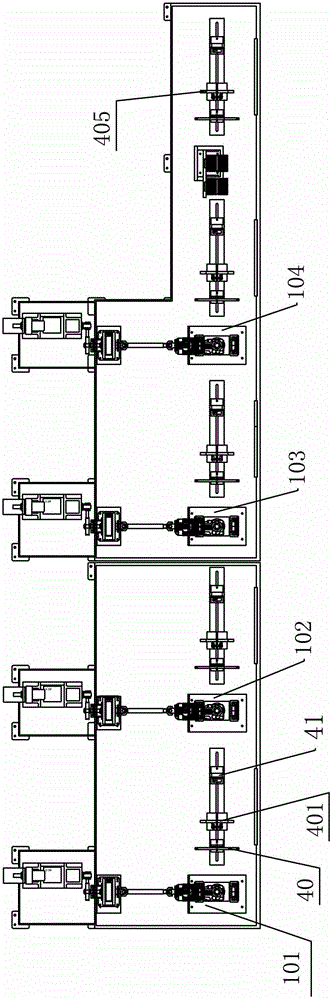 A wire harness rolling production line