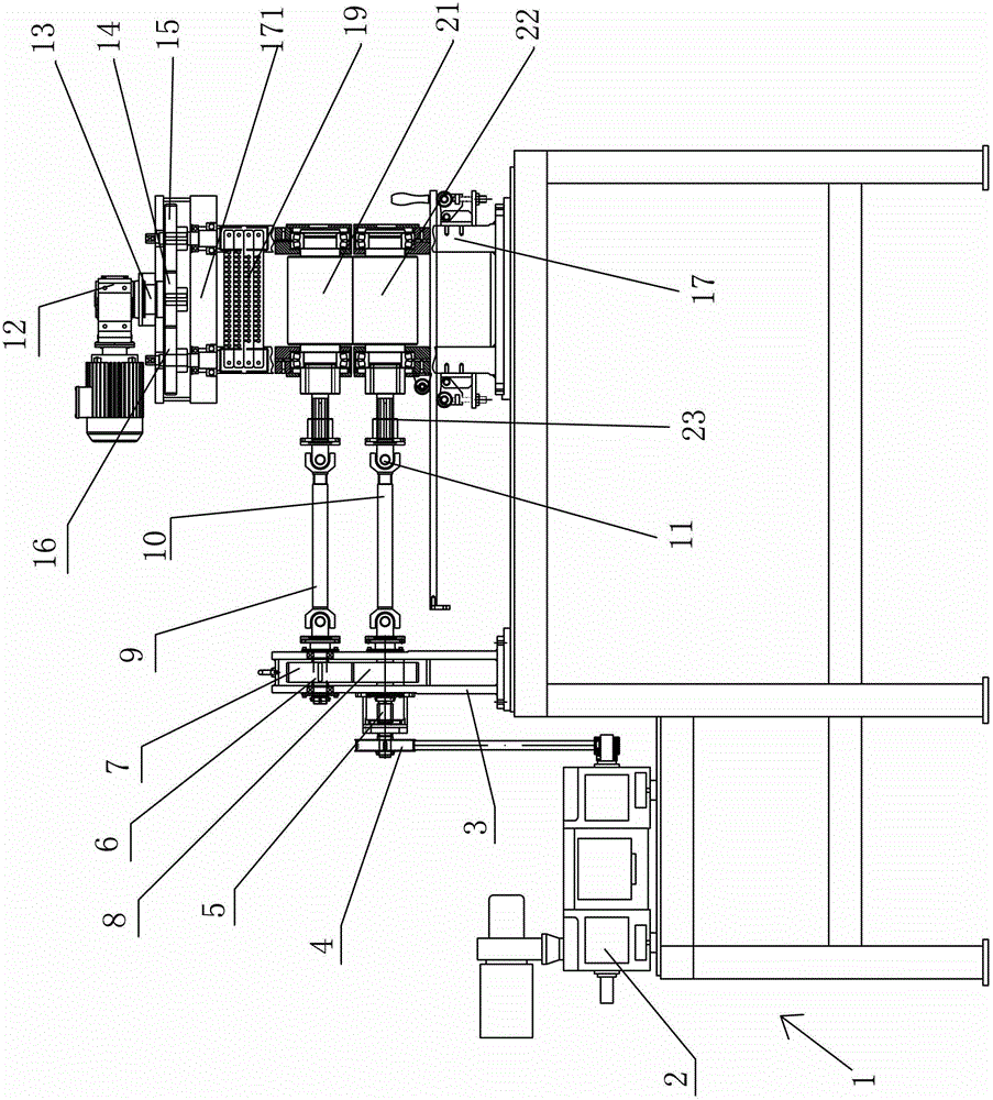 A wire harness rolling production line