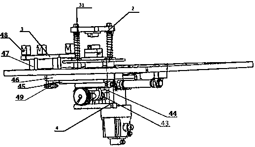 Press-mounting mechanism for shaft sleeve of rear shock absorber